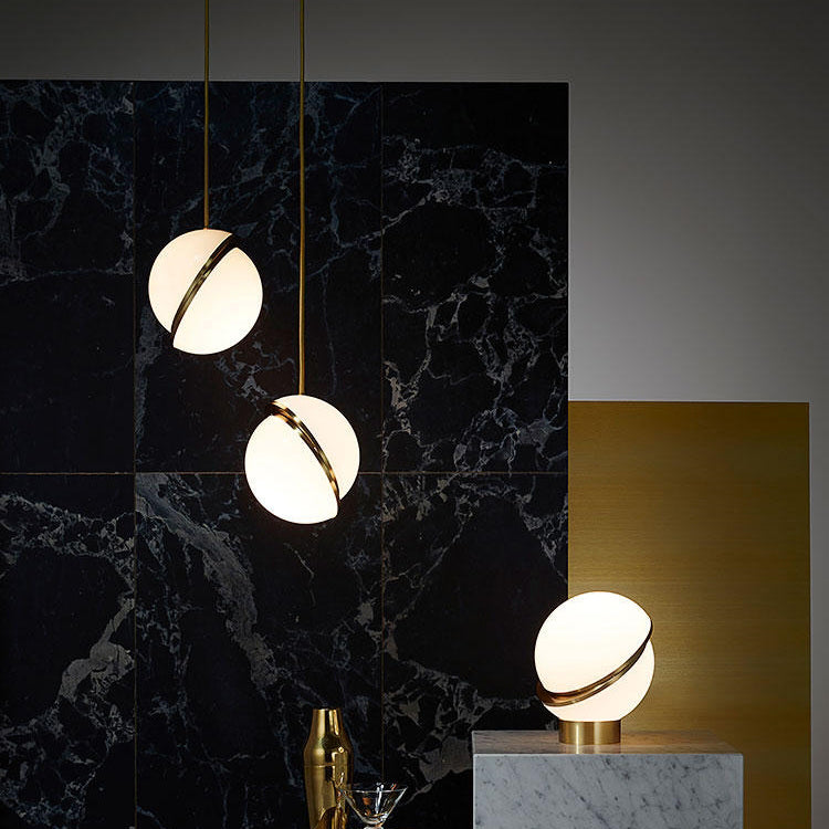 Modern Opal Globe Pendant Lighting