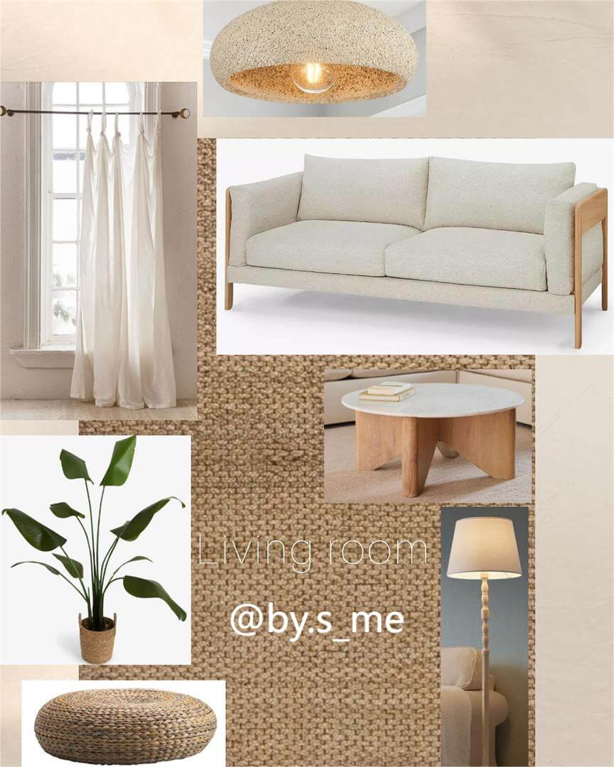 Nordic Stone Style Speckled Semi Flush Mount