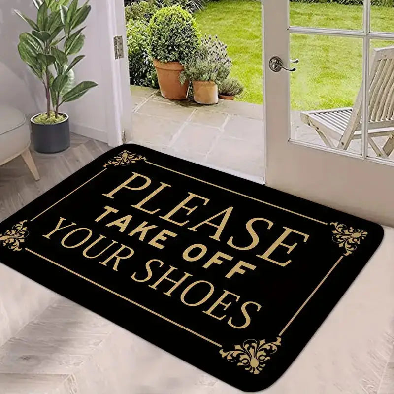 A stylish entrance mat suitable as a welcome door mat and large welcome mat outdoor