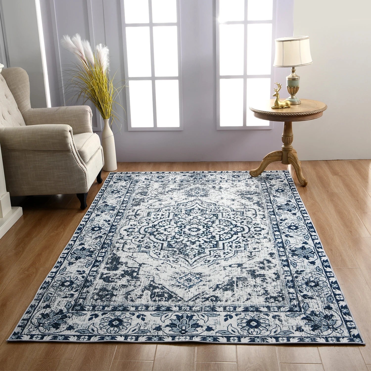 Vintage Oriental Rug for Stylish Cosiness in the Living Room