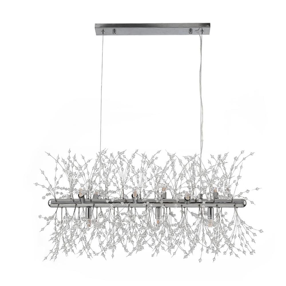 Modern 9-Light Crystal Chandelier