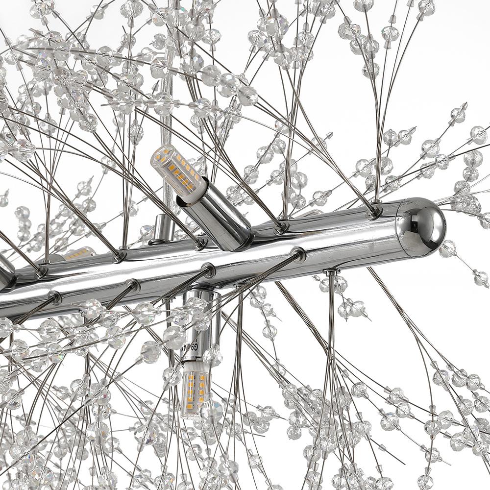 Modern 9-Light Crystal Chandelier