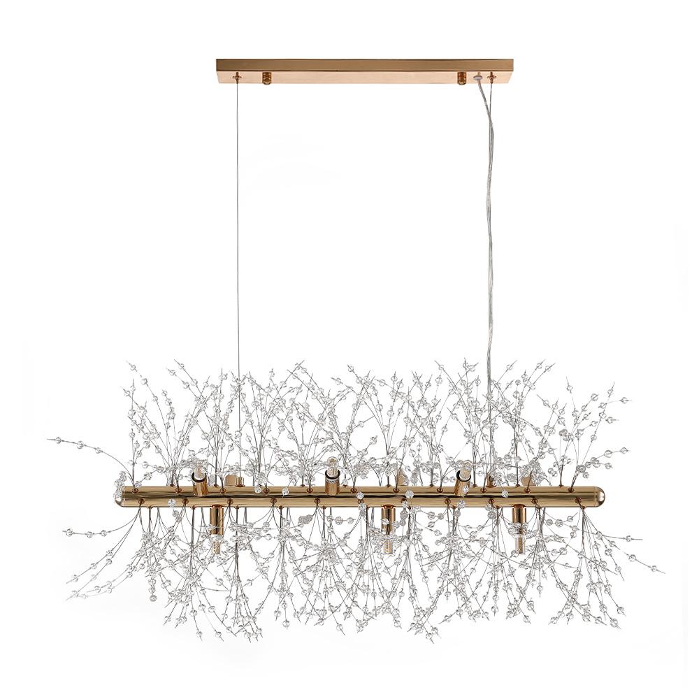 Modern 9-Light Crystal Chandelier