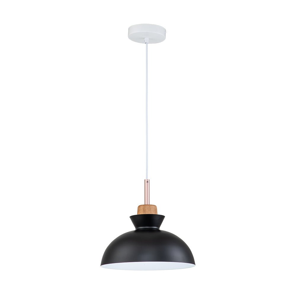 Craftsman Style 1-Light Single Dome Pendant Light