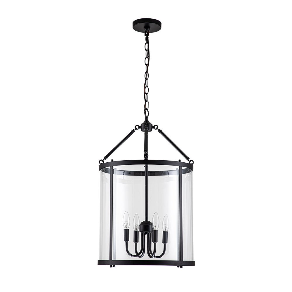 Manor Cylinder Glass Lantern Pendant Light