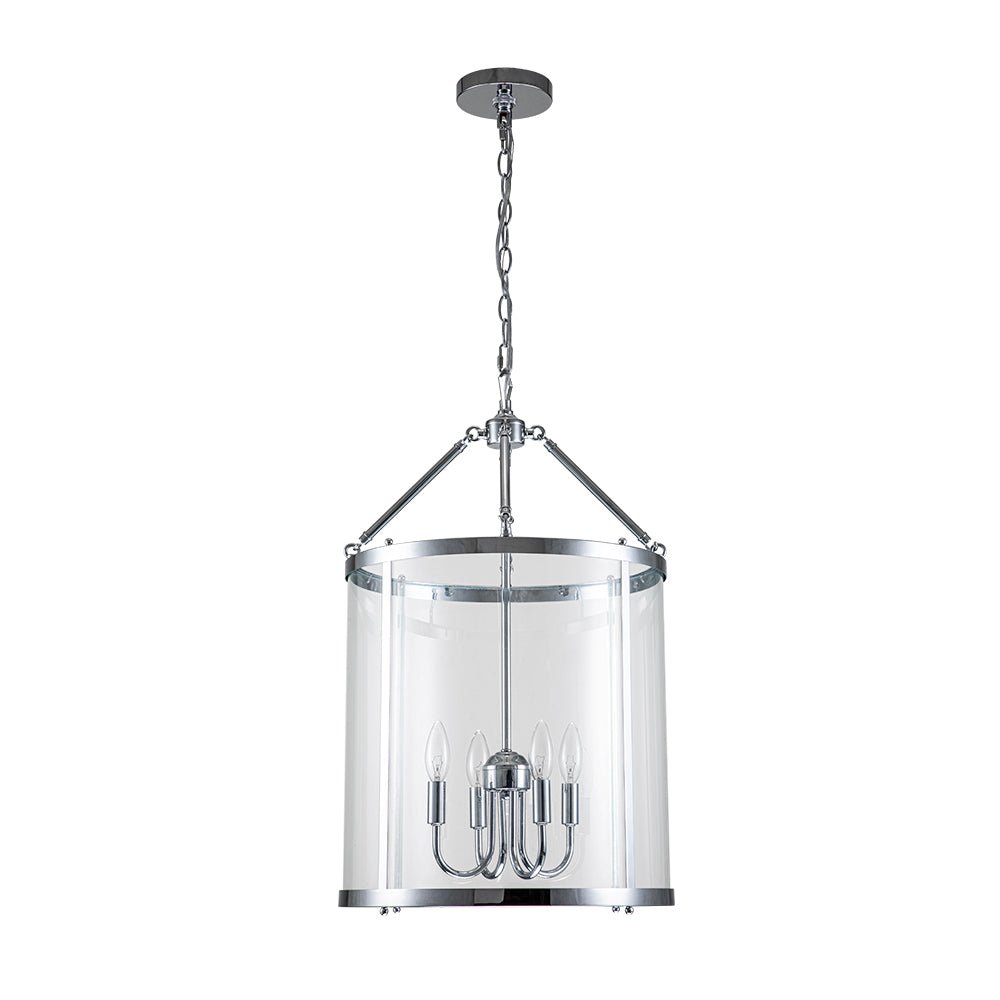 Manor Cylinder Glass Lantern Pendant Light