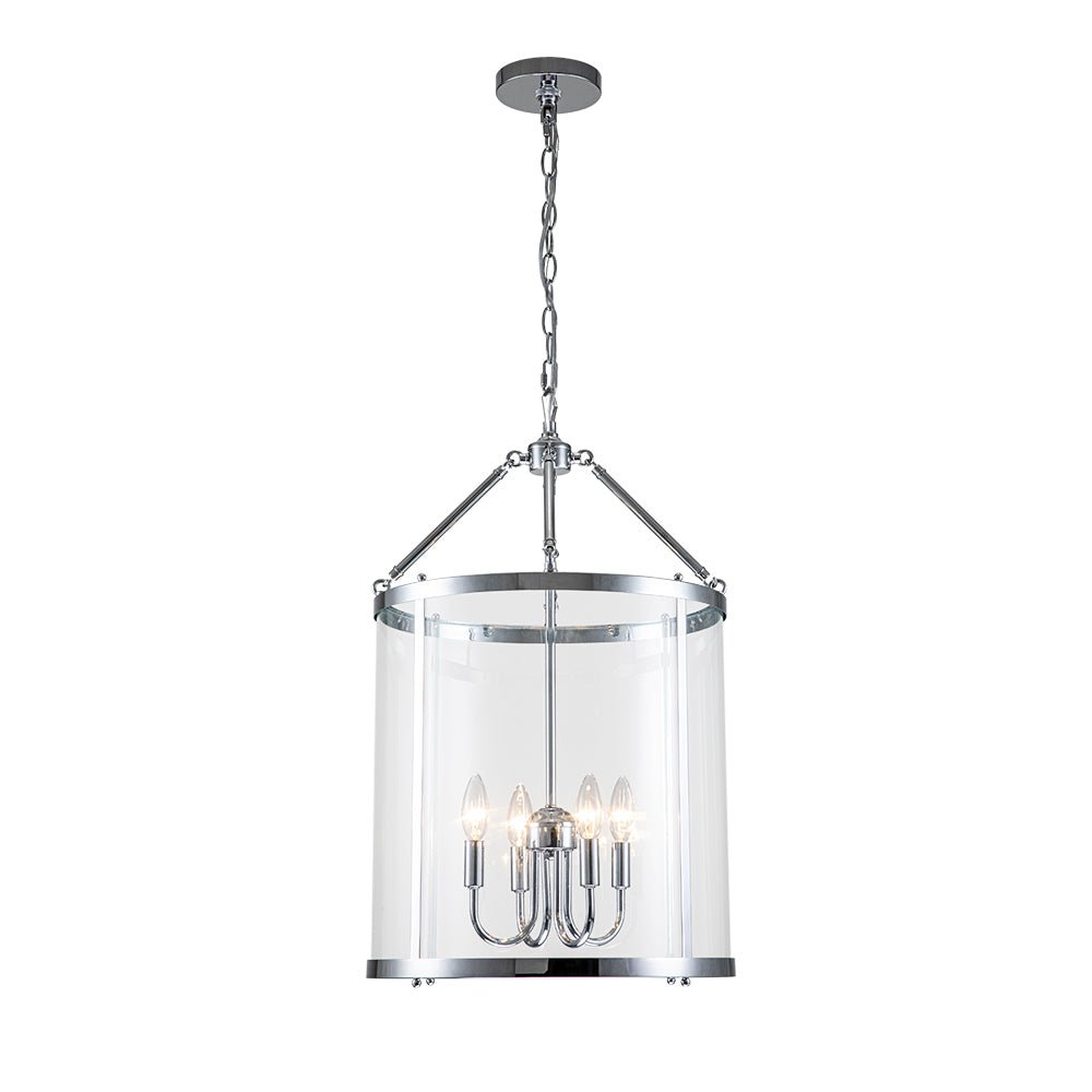 Manor Cylinder Glass Lantern Pendant Light