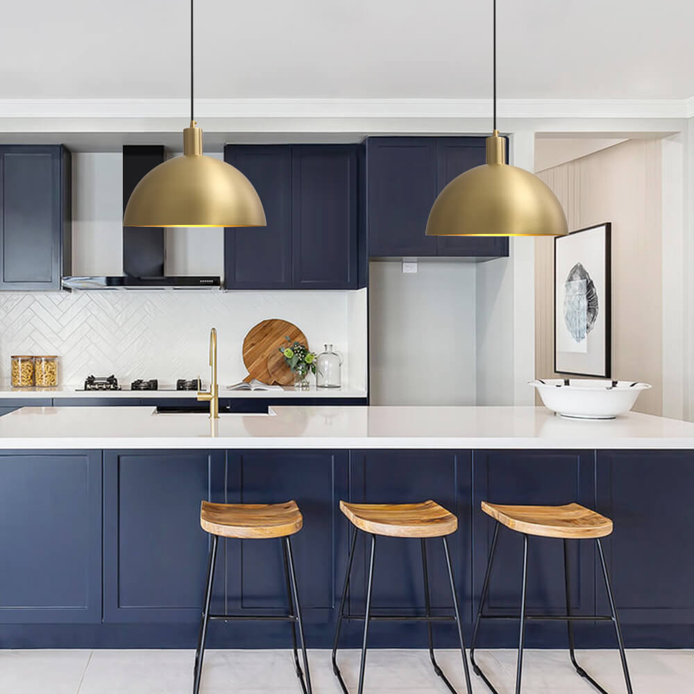 Modern 1 Light Single Dome Pendant light