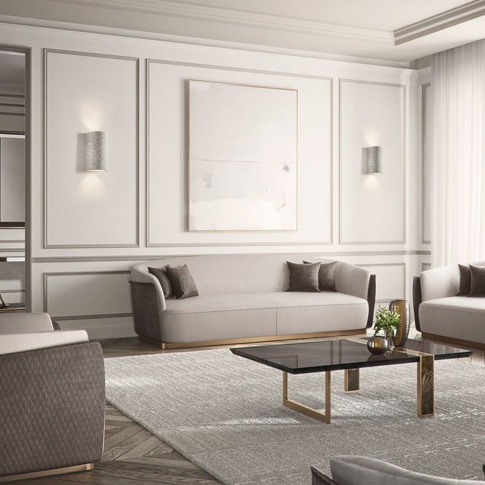 Modern LED Cylinder Stone Wall Sconce