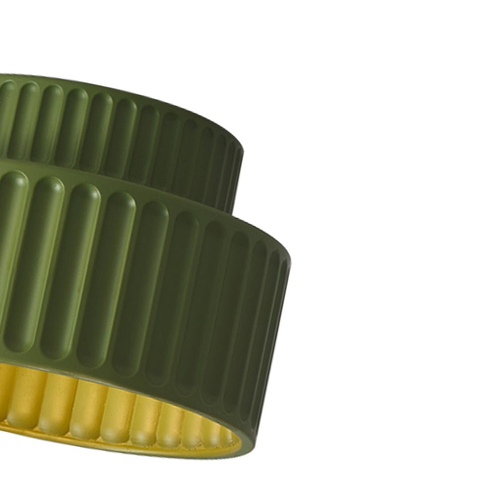 Nordic Cream Style 2-Layer Flush Mount Ceramic Ceiling Light