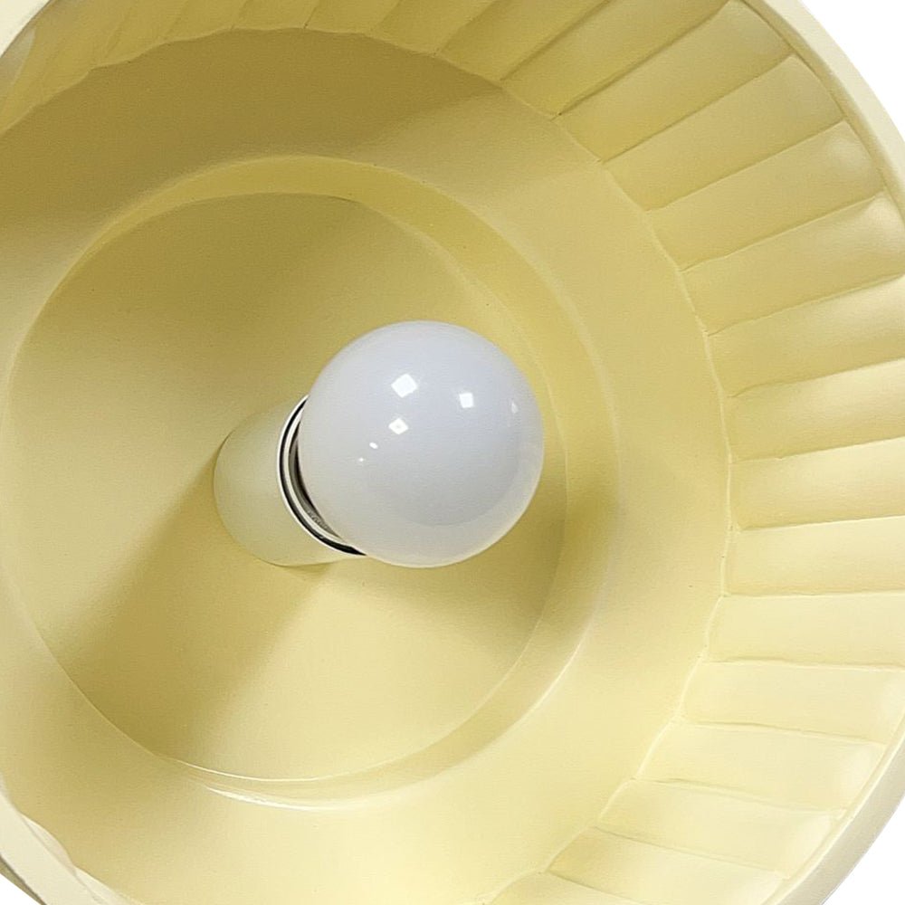 Nordic Cream Style 2-Layer Flush Mount Ceramic Ceiling Light