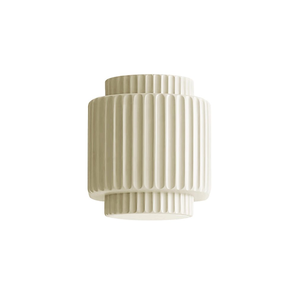 Nordic Cream Style Layer Ceramic Wall Sconce