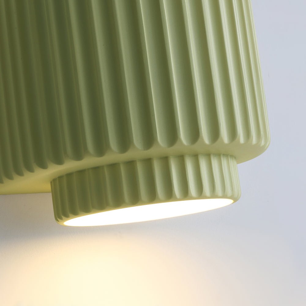 Nordic Cream Style Layer Ceramic Wall Sconce