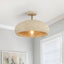Nordic Stone Style Speckled Semi Flush Mount