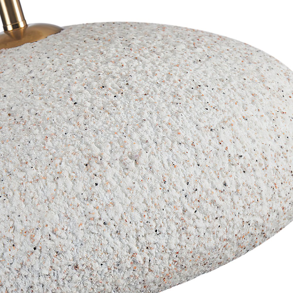 Nordic Stone Style Speckled Semi Flush Mount